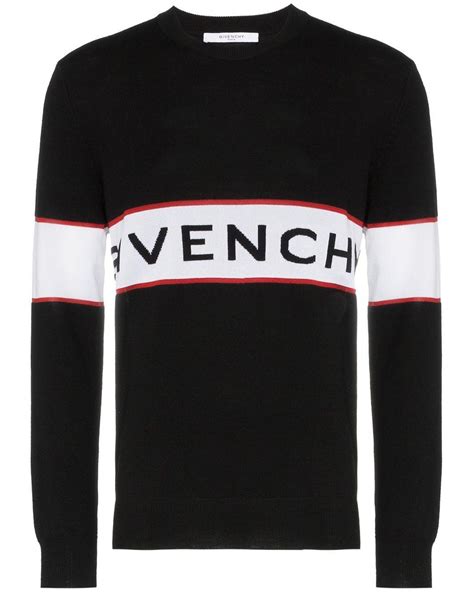 givenchy trui zwart heren|Givenchy 4G opengebreide trui .